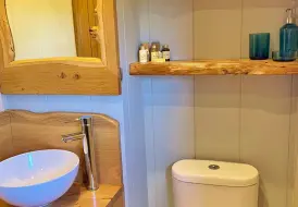Hand crafted live edge accents in Maple Lodge shower room.jpg 10