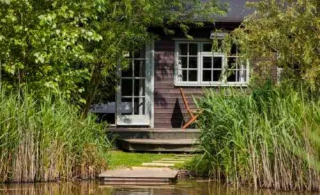 Secluded Fishing on the decking at Willow Lodge, Mill Farm Leisure